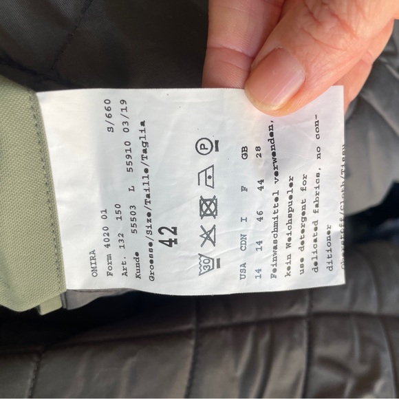 Pikeur Omira Green Waterproof Parka size: EU 42/USA10 like new - Picture 6 of 7